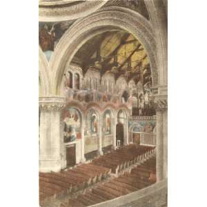 Vintage Postcard One of the Center Arches   Memorial Church   Stanford 