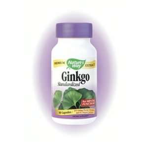  Standardized Ginkgo ( Ginkgo biloba ) 60 Capsules Natures 