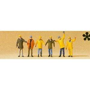  Preiser 79142 Workers In Protective Clothes (6) Toys 