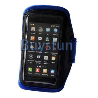Blue Running Sport Gym Workout Armband Case Cover for Samsung Galaxy 