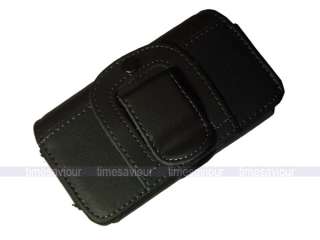   Black Leather Case for Samsung Galaxy S II Sprint Epic 4G Touch  