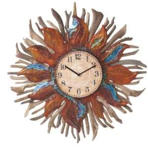   & Driftwood Wall Clock, Wood & Tin by by Midwest CBK