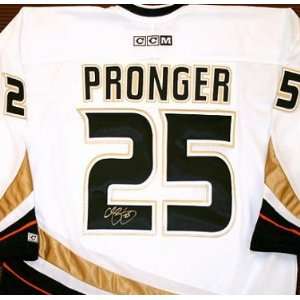  Autographed Chris Pronger Jersey   (Anaheim Ducks) Sports 