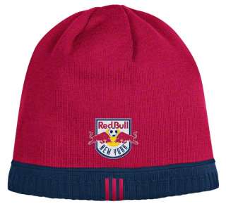 Red Bull New York Reversible adidas Authentic Player Knit Hat  