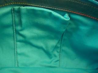 Paulo Del Lungo Italian Leather & Fabric Handbag NWT  
