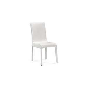  Zuo Modern Vick Dining Chair White Alligator Embossing 