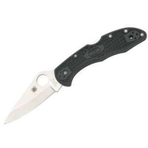  Spyderco Knives 11PGRE Delica 4 Lockback Knife with Dark 