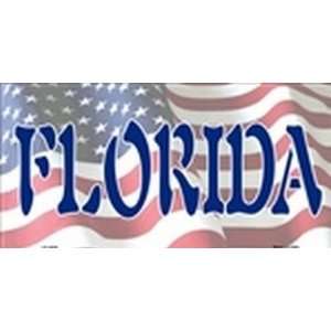American Flag (Florida) License Plate Plates Tags Tag auto vehicle car 