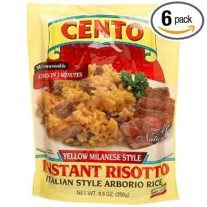 Cento Instant Rissoto, Yellow Milanese Style, 8.8 Ounce Bags (Pack of 