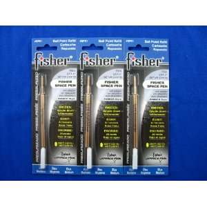  3 Pack Blue SPR1 Refills for Bullet Fisher Space Pen 