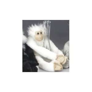   Fuzzy Monkey with Magnetic Hands and Feet   White 