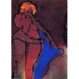 FRAMED oil paintings   Emil Nolde   24 x 34 inches   Reddish brown 