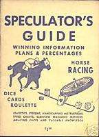 1953 LOUIS HOLLOWAYS GAMBLING SPECULATORS GUIDE BOOK  