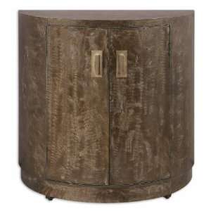  Uttermost 36 Cesano, Console Cabinet Brushed, Heavily 
