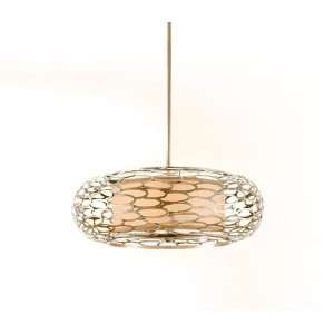  Cesto Collection 5 Light 24 Modern Silver Pendant with a 