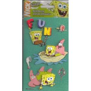  Spongebob Squarepants Fun Dimensional Scrapbook Stickers 