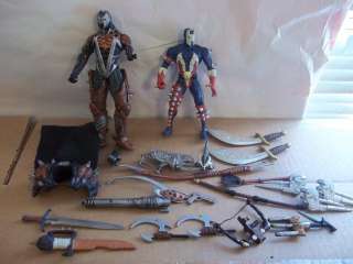 SPAWN Parts lot with 2 figures, weapons  