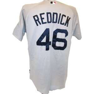  Josh Reddick #46 Red Sox 2010 Game Worn Grey Cool Base 