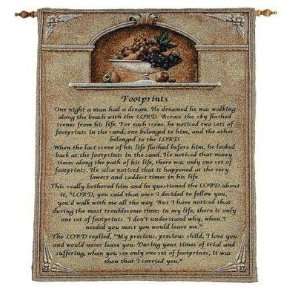   Poem Fruit Religious Wall Hanging Tapestry 26 x 32