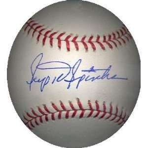  Scipio Spinks Signed Baseball