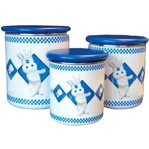  Pillsbury Chef 3 Piece Storage Jar Set