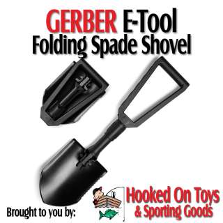 Gerber E Tool Folding Spade Shovel w/ Serrated Blade  