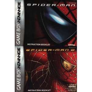 Spider Man 1 & 2 GBA Instruction Booklet (Game Boy Advance Manual Only 