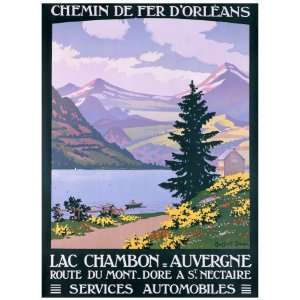  Lac Chambon, Auvergne Giclee Poster Print by Constant Leon 