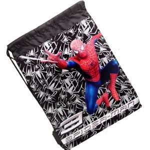    Spiderman 3 Sling Cinch Backpack  Silver & Black Toys & Games