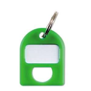 Replacement Security Cabinet Key Tags   Green, 8/Pack(sold in packs of 
