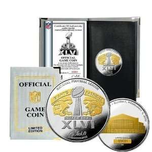    Super Bowl XLVI Official 2 Tone Flip Coin
