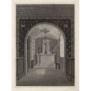  1831 Chapelle Expiatoire Conciergerie Prison Engraving 
