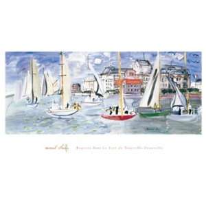  Regates dans le Port de Trouville by Raoul Dufy . Art 