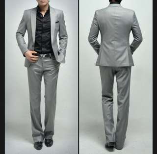 NEW MENS UNITED HOMME Gray stunning 1 Button Blazer Jacket XS L   USA 