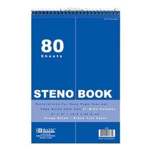   in. Green Tint Gregg Ruled Steno Book  Pack of 48 Toys & Games
