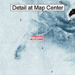 USGS Topographic Quadrangle Map   Pavilion Key, Florida (Folded 