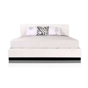    modern contemporary white leather beds miami
