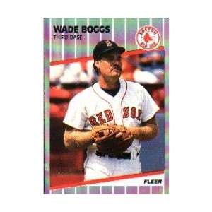  Wade Boggs 1989 Fleer Card #81