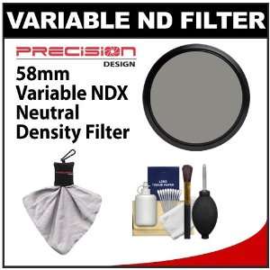  Precision Design 58mm Variable NDX Neutral Density Filter 