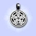 WS609 Celtic Pentagram Silver