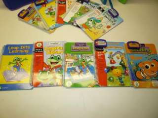 Leap Frog Leapad System 10 Books w/ Cartridges and Case  