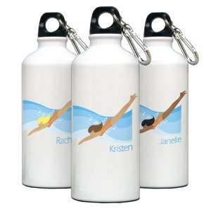  Wedding Favors Personalized Go Girl Swimming Water Bottle 