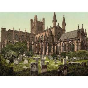   Travel Poster   The cathedral Chester England 24 X 18 