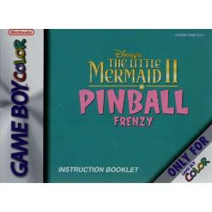  Little Mermaid II Pinball Frenzy GBC Instruction Booklet (Game 