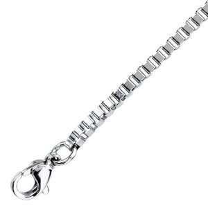  2.4mm, Stainless Steel, Box Chain   24 Jewelry