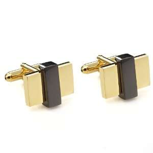   Gold Perfection Stainless Steel GP Cufflinks for Men in a Elegant Box