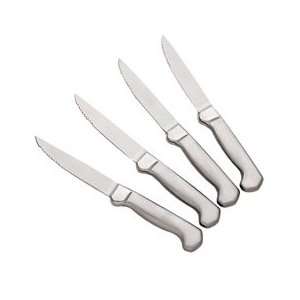 Farberware 4 Piece Boxed Steak Knife Set with Stainless Handles 