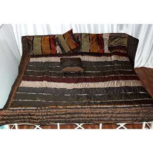  Jaipuri Handmade Twin Paisley Patch Velvet Quilt Comforter 