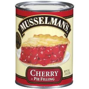 Musselmans Pie Filling Cherry   12 Pack  Grocery 