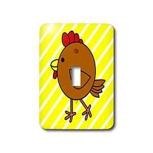 Janna Salak Designs Farm Animals   Chicken Dance Brown with Yellow 